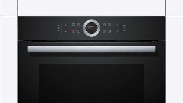 Series 8 Built-in oven with added steam function 60 x 60 cm Black HRG6753B1A HRG6753B1A-2