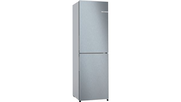 Series 2 Free-standing fridge-freezer with freezer at bottom 182.4 x 55 cm Stainless steel look KGN27NLFAG KGN27NLFAG-1