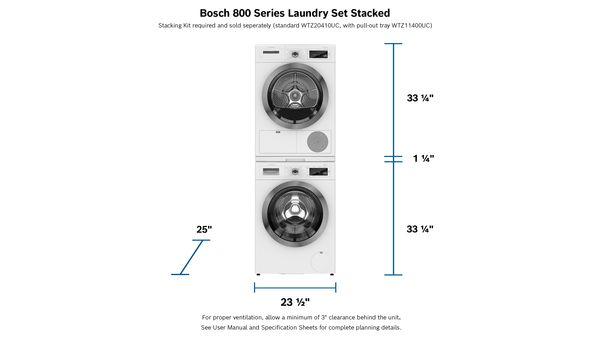 800 Series Compact Condensation Dryer WTG865H4UC WTG865H4UC-4
