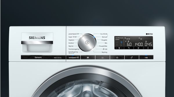 iQ700 Tvättmaskin, frontmatad 9 kg 1400 v/min WM14VMHADN WM14VMHADN-3
