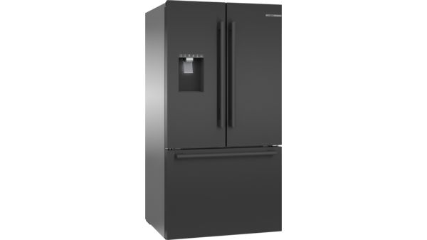 500 Series French Door Bottom Mount Refrigerator 36'' Brushed steel anti-fingerprint, Black stainless steel B36FD50SNB B36FD50SNB-1