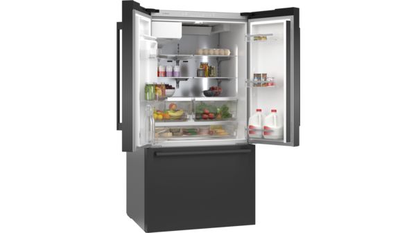 500 Series French Door Bottom Mount Refrigerator 36'' Easy clean stainless steel, Black stainless steel B36FD50SNB B36FD50SNB-6