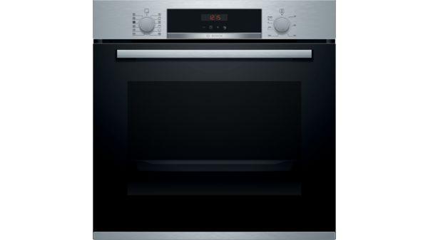 Series 4 Built-in oven with added steam function 60 x 60 cm Stainless steel HRS574BS0B HRS574BS0B-1