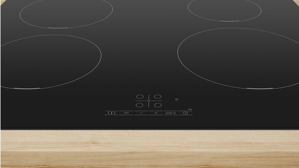 Série 4 Table de cuisson à induction 60 cm Noir, Encastrable sans cadre PIE611BB5E PIE611BB5E-3