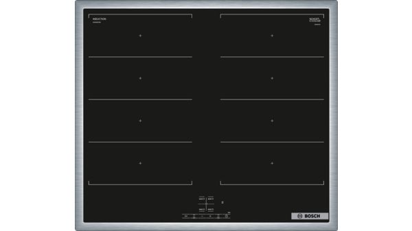 Serie 4 Induktionskochfeld 60 cm herdgesteuert, Schwarz, Mit Rahmen aufliegend NXX645CB5E NXX645CB5E-1