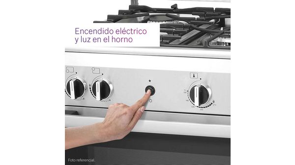 Serie 2 Cocina de gas de libre instalación PRO525 Acero inoxidable HSK14I32SC HSK14I32SC-5