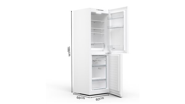 Series 2 Free-standing fridge-freezer with freezer at bottom 186 x 60 cm White KGN34NWEAG KGN34NWEAG-11