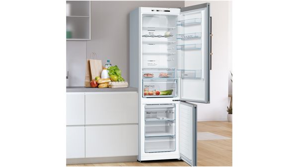 Series 4 Free-standing fridge-freezer with freezer at bottom 203 x 60 cm Inox-look KGN39VLEBG KGN39VLEBG-10