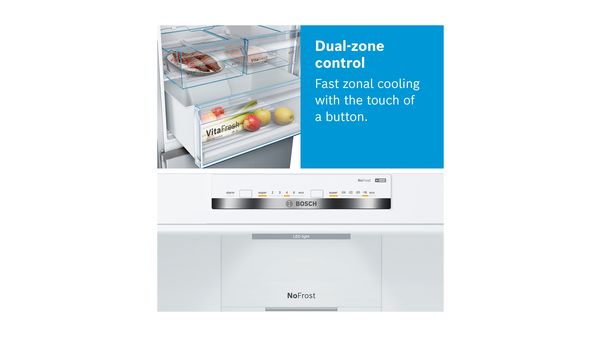 Series 4 Free-standing fridge-freezer with freezer at bottom 203 x 60 cm White KGN39VWEAG KGN39VWEAG-15