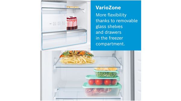 Serie | 4 Free-standing fridge-freezer with freezer at bottom 203 x 70 cm White KGN49XWEA KGN49XWEA-10