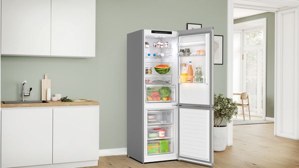 Series 4 Free-standing fridge-freezer with freezer at bottom 186 x 60 cm Brushed steel anti-fingerprint KGN362IDFG KGN362IDFG-4