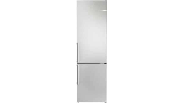 Series 4 free-standing fridge-freezer with freezer at bottom 203 x 60 cm Stainless steel look KGN39VLCT KGN39VLCT-1