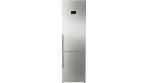 Series 4 free-standing fridge-freezer with freezer at bottom 203 x 60 cm Stainless steel (with anti-fingerprint) KGN397ICT KGN397ICT-1