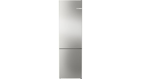 Serie 4 Szabadonálló, alulfagyasztós hűtő-fagyasztó kombináció 203 x 60 cm Szálcsiszolt acél (ujjlenyomat-mentes) KGN392ICF KGN392ICF-1