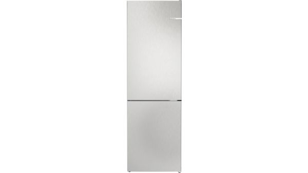 Series 4 Free-standing fridge-freezer with freezer at bottom 186 x 60 cm Stainless steel look KGN362LDFG KGN362LDFG-1