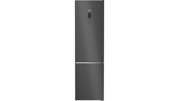 B-vara / Hämtas endast i vår butik -iQ500 Kombinerad kyl/frys 203 x 60 cm Mörkt antracitfärgat stål, Total noFrost KG39NAXCF-B KG39NAXCF-B-1