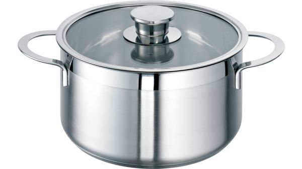 Large stockpot with glass lid Suitable for induction cooktops 00576160 00576160-1