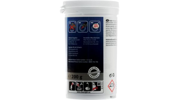 Pulitore Detergente specifico in polvere per la cura della lavatrice. 00311925 00311925-2