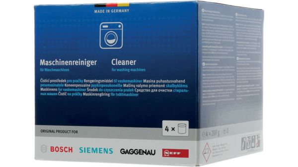 Reiniger Vorteilspack: 4x Waschmaschinenreiniger Nachfolgeprodukt von 00311611 00311929 00311929-4