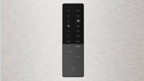 iQ300 Kombinerad kyl/frys 203 x 60 cm Borstat stål med antiFingerprint KG39NXIDF KG39NXIDF-5