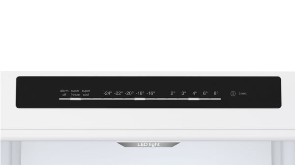 Series 4 free-standing fridge-freezer with freezer at bottom 203 x 60 cm Stainless steel look KGN39VLCT KGN39VLCT-5