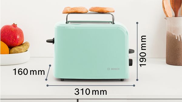 Kompakt Toaster Grün TAT3A012 TAT3A012-2