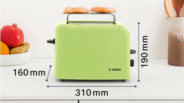 Kompakt Toaster Grün TAT3A016 TAT3A016-2