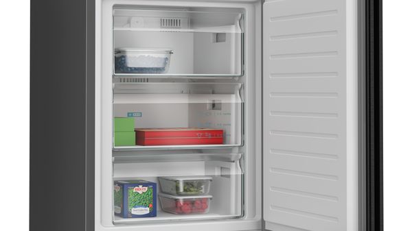 B-vara / Hämtas endast i vår butik -iQ500 Kombinerad kyl/frys 203 x 60 cm Mörkt antracitfärgat stål, Total noFrost KG39NAXCF-B KG39NAXCF-B-6