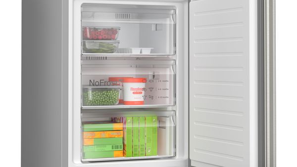 Series 4 Free-standing fridge-freezer with freezer at bottom 186 x 60 cm Brushed steel anti-fingerprint KGN362IDFG KGN362IDFG-8