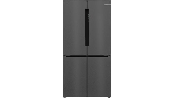 Series 4 French door bottom freezer, multi door 183 x 90.5 cm Black stainless steel KFN96AXEA KFN96AXEA-1
