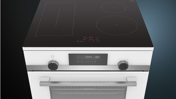 iQ500 Fritstående komfur med induktion Hvid HL9S7Y321U HL9S7Y321U-2