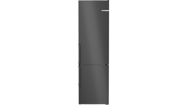 Serie 4 Freistehende Kühl-Gefrier-Kombination mit Gefrierbereich unten 203 x 60 cm Gebürsteter schwarzer Stahl AntiFingerprint KGN39VXBT KGN39VXBT-1