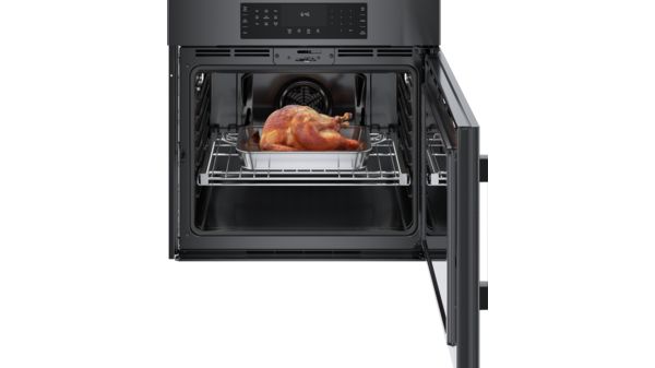800 Series Single Wall Oven 30'' Right SideOpening Door, Black Stainless Steel HBL8444RUC HBL8444RUC-12