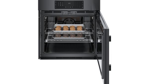 800 Series Single Wall Oven 30'' Right SideOpening Door, Black Stainless Steel HBL8444RUC HBL8444RUC-11