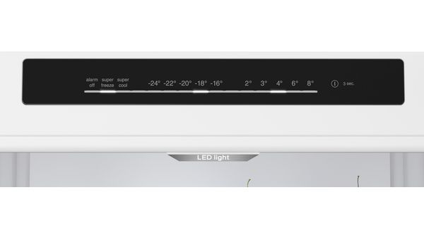 Series 4 Free-standing fridge-freezer with freezer at bottom 203 x 60 cm Black stainless steel KGN39VXBT KGN39VXBT-4