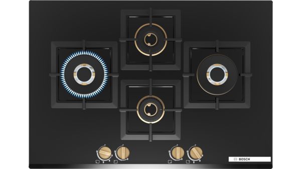 Series 6 Gas hob 75 cm Tempered glass, Black PNI7B6G20I PNI7B6G20I-1