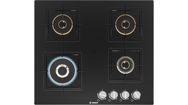 Series 4 Gas hob 60 cm Tempered glass, Black PNH6B6F10I PNH6B6F10I-1