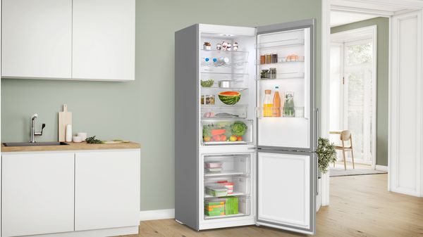 Réfrigérateur combiné 70cm 440l nofrost inox Bosch KGN497ICT