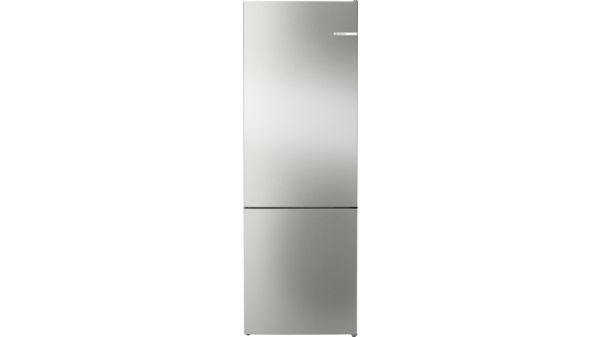Serie 4 Szabadonálló, alulfagyasztós hűtő-fagyasztó kombináció 203 x 70 cm Szálcsiszolt acél (ujjlenyomat-mentes) KGN492IDF KGN492IDF-1