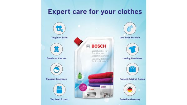 Bosch   Liquid Detergent for Front Load Washing Machine -1 L Refill Pack 17005231 17005231-4