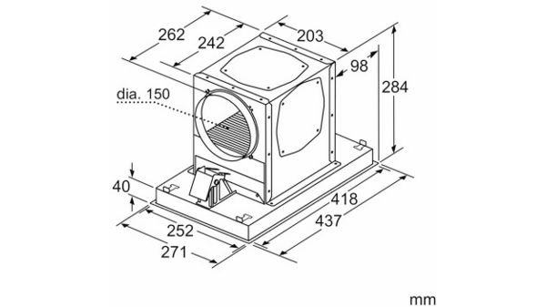 Set de recirculación de alta eficiencia antipolen blanco Para extractores de techo 17004047 17004047-3