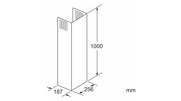 Schachtverlenging 100 cm Diagonaal en verticaal design 11019195 11019195-4