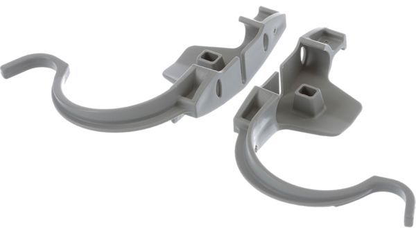 Clip for upper rack guide rail, rear, left + right, with hook 10014031 10014031-2