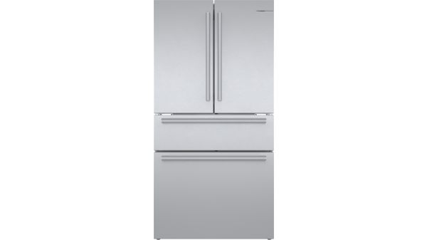 800 Series French Door Bottom Mount Refrigerator 36'' Brushed steel anti-fingerprint B36CL80SNS B36CL80SNS-1