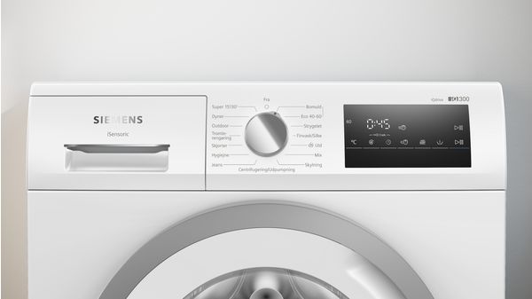 iQ300 Tvättmaskin, frontmatad 7 kg 1200 v/min, Vit WM12N2O5DN WM12N2O5DN-2