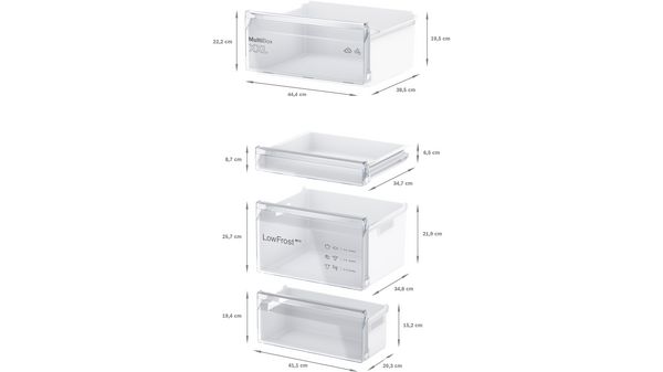 Série 2 Réfrigérateur combiné intégrable 177.2 x 54.1 cm Charnières à glissières KIV865SE0 KIV865SE0-8