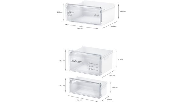 Serie 2 Einbau-Kühl-Gefrier-Kombination mit Gefrierbereich unten 177.2 x 54.1 cm Schleppscharnier KIV87NSF0 KIV87NSF0-8