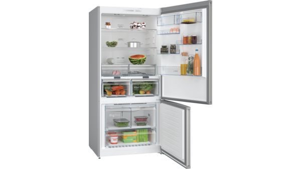 Series 4 Free-standing fridge-freezer with freezer at bottom 186 x 86 cm Brushed steel anti-fingerprint KGN86VIEA KGN86VIEA-2