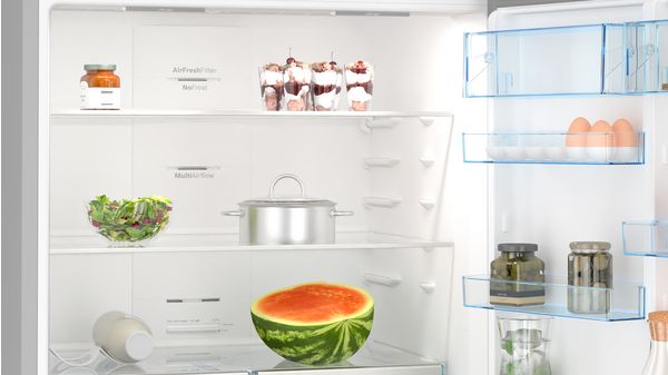 Series 4 Free-standing fridge-freezer with freezer at bottom 186 x 86 cm Brushed steel anti-fingerprint KGN86VIEA KGN86VIEA-4