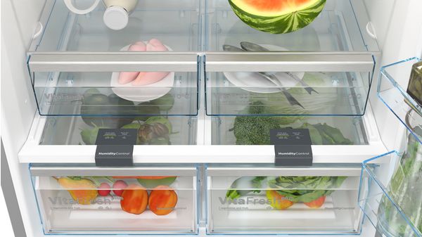 Series 4 Free-standing fridge-freezer with freezer at bottom 186 x 86 cm Brushed steel anti-fingerprint KGN86VIEA KGN86VIEA-5